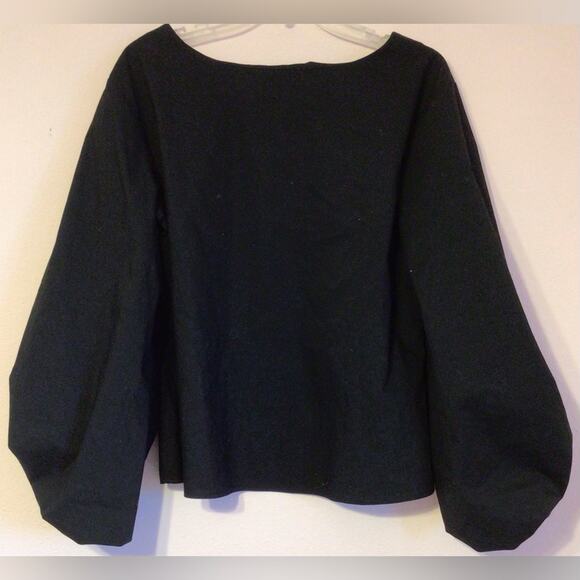 Worthington black bell sleeve blouse size Large - Picture 5 of 5